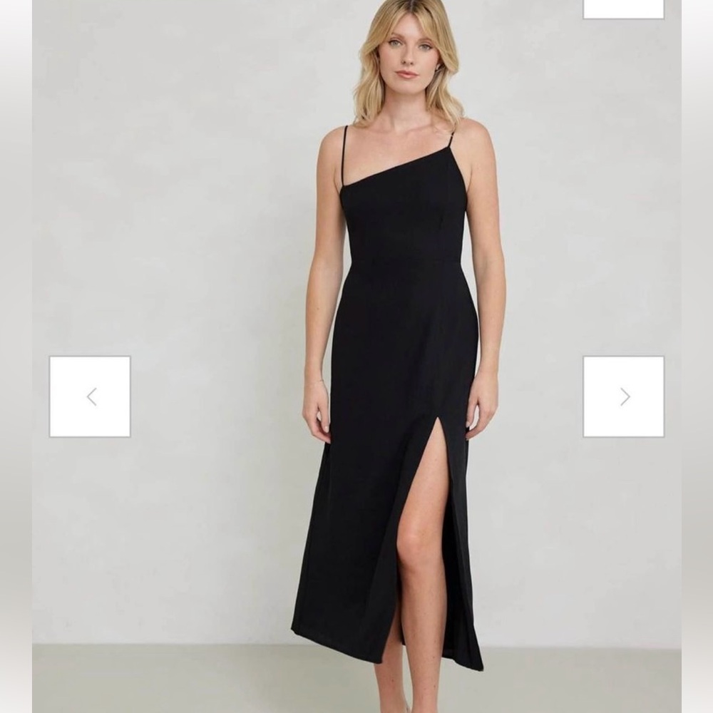 Park & Fifth One Shoulder Black Dress